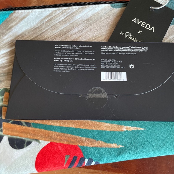 Aveda x 3.1 Phillip Lim cosmetic pouch & hair scarf - Picture 10 of 12